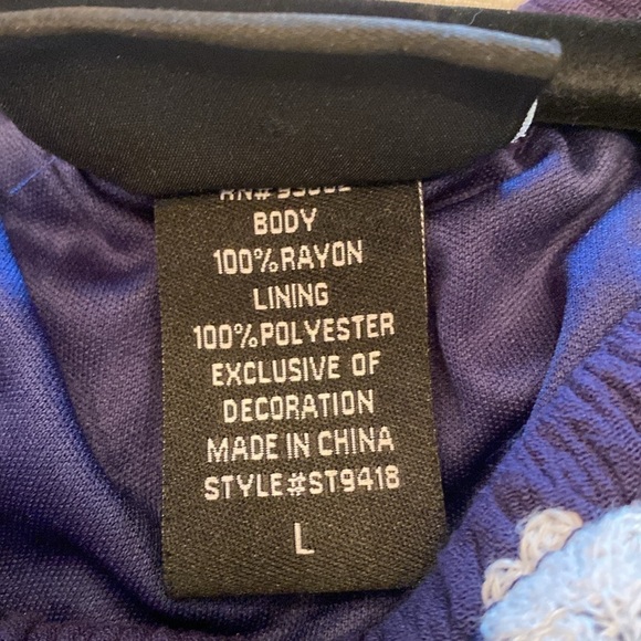 Liv Los Angeles Embroidered Dress size L - Picture 7 of 8